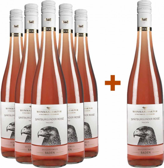 5+1 Paket Spätburgunder Rosé 2022 trocken - Weinmanufaktur Gengenbach