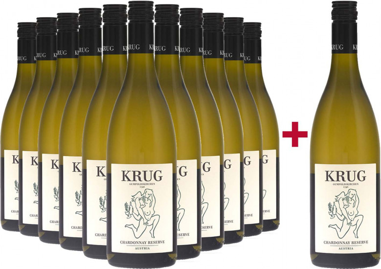 11+1 Paket Chardonnay trocken - Weingut Krug