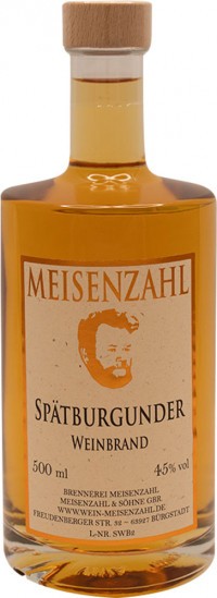 Spätburgunder Weinbrand im Holzfass gereift 0,5 L - Weingut Meisenzahl