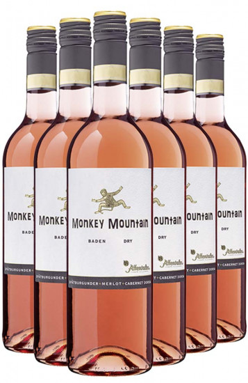 2020 Monkey Mountain Spätburgunder & Merlot & Cabernet Dorsa Rosé QbA trocken (6 Flaschen) - Affentaler Winzer