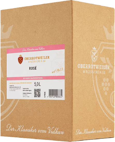 2025 Oberrotweiler Rosé Bag in Box trocken 5,0 L - Oberrotweiler Winzerverein