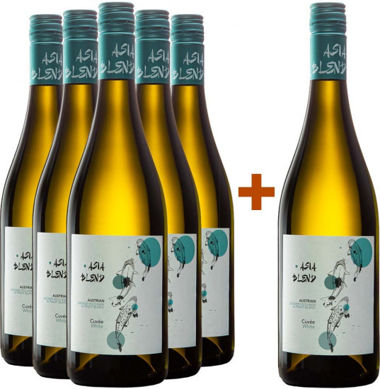 5+1 Paket Asia Blend Cuvée weiß trocken - Weingut Weinwurm