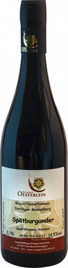2018 Dertinger Mandelberg Spätburgunder trocken - Weingut Oesterlein