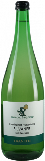 2025 Silvaner halbtrocken 1,0 L - Weinbau Bergmann
