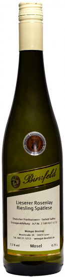 2022 Lieserer Rosenlay Riesling Spätlese lieblich - Weingut Birnfeld