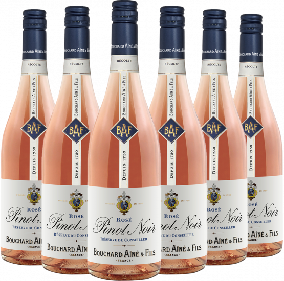 6er Paket Bouchard Aîné & Fils Pinot Noir Rosé Bourgogne AOP - WirWinzer Select Teck