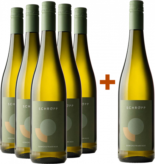 5+1 Paket Gewürztraminer Spätlese halbtrocken - Weingut Schropp