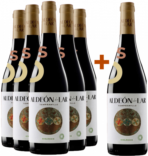 Pack Descuento 5+1 Aldeón de Lar Tempranillo Ecológico Castilla y León VT - Paco Mulero
