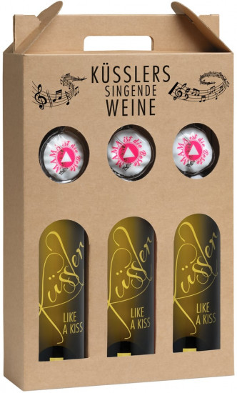 2021 Singender Wein für die beste Mama im 3er-Geschenkkarton weiß trocken - Winzerhof Küssler