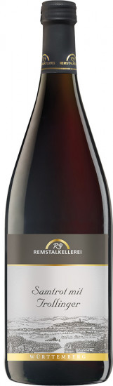 2024 Samtrot mit Trollinger feinherb 1,0 L - Remstalkellerei