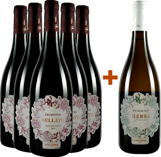 5+1 Paket Primitivo & Verdeca Bio - Tenuta Viglione