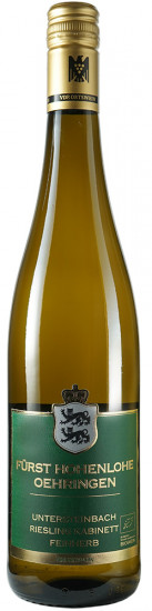 2022 Untersteinbach Riesling feinherb Bio - Weingut Fürst Hohenlohe-Oehringen