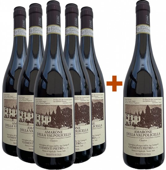 5+1 Paket Amarone della Valpolicella Classico - Clementi