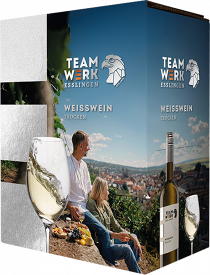 2024 Bag in Box Weisswein trocken 3,0 L - Teamwerk Esslingen