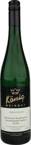2024 Rüdesheimer Berg Rottland Riesling Spätlese trocken - Weingut Klaus u. Ursula König GbR