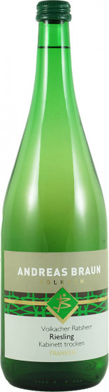2024 Volkacher Ratsherr Riesling Kabinett trocken 1,0 L - Weingut Andreas Braun