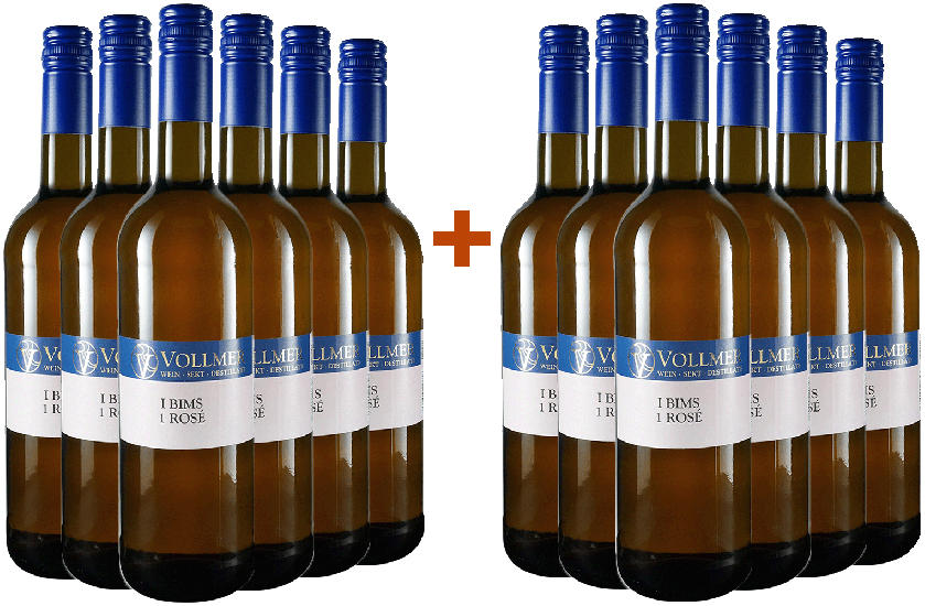 6+6 Paket I Bims 1 Rosé halbtrocken - Weingut Roland Vollmer