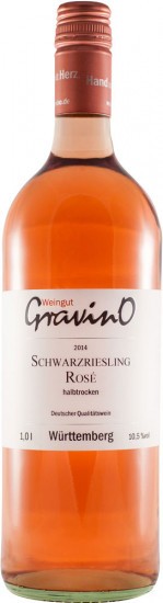Schwarzriesling Rosé* QbA halbtrocken (1000ml) - Weingut GravinO