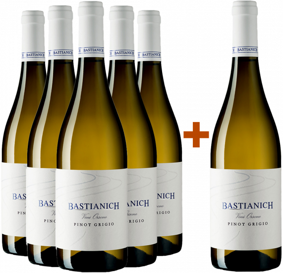 5+1 Paket Pinot Grigio Friuli Colli Orientali DOC - Bastianich