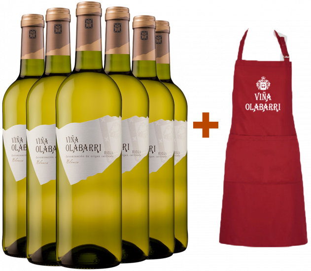 Pack Especial Viña Olabarri Blanco DOCa Rioja (+ delantal de regalo) - Bodegas Olabarri
