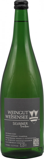 2025 Silvaner trocken 1,0 L - Weingut Weisensee