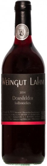 2014 Dornfelder halbtrocken - Weingut Leo Lahm