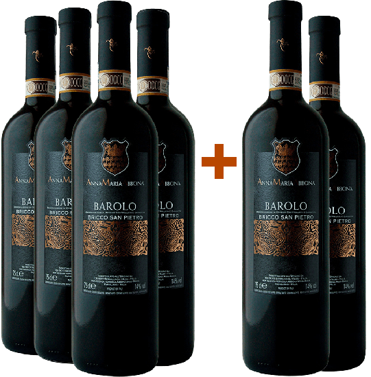 4+2 Paket Bricco San Pietro Barolo DOCG - Anna Maria Abbona