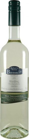 2016 Riesling-Hochgewächs, trocken - Weingut Bremm