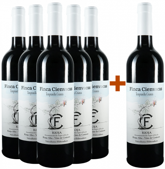 5+1 Paket Finca Cienvacas Crianza - Bodegas Finca Cienvacas