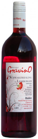 2012 Schwarzriesling mit Lemberger QbA Halbtrocken (1000ml) - Weingut GravinO