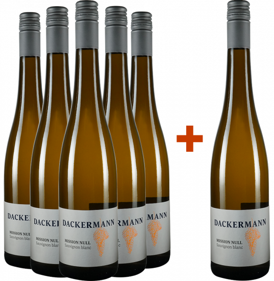 5+1 Paket Alkoholfrei Mission Null Sauvignon Blanc - Weingut Dackermann