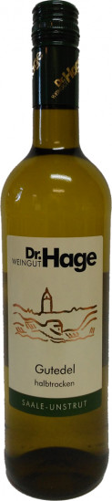 2016 Gutedel halbtrocken - Weingut Dr. Hage GbR