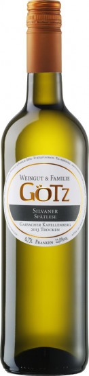 2013 Silvaner Spätlese trocken - Weingut & Familie Götz