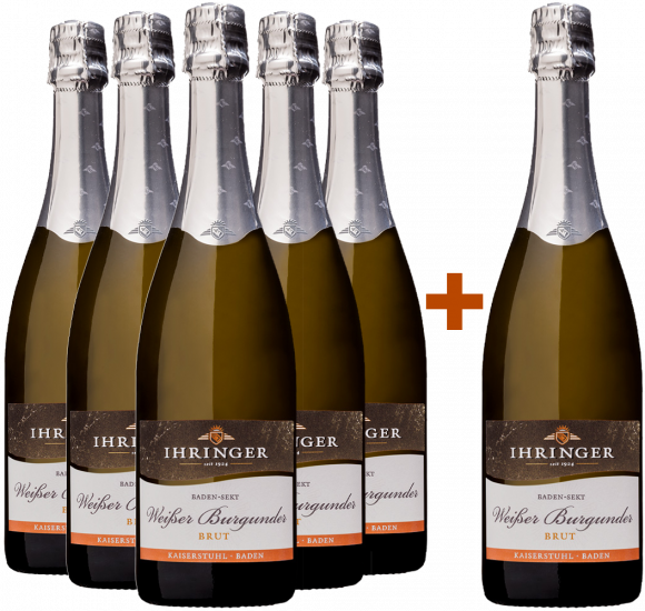 5+1 Ihringer Weißer Burgunder Sekt - Kaiserstühler Winzergenossenschaft Ihringen