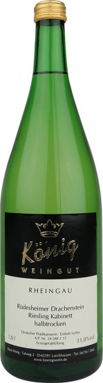 2023 Rüdesheimer Drachenstein Riesling Kabinett halbtrocken 1,0 L - Weingut Klaus u. Ursula König GbR