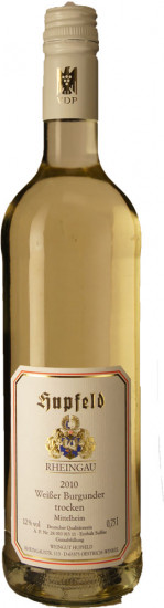 2010 Mittelheimer Weißer Burgunder QbA Trocken - Weingut Hupfeld