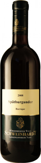 2009 Spätburgunder trocken Barrique - Weingut Bürgermeister Schweinhardt