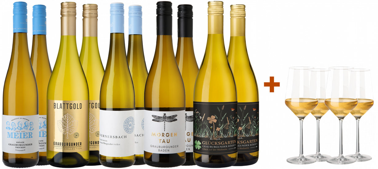 Große Grauburgunder Winterfreude mit Gratis-Gläsern