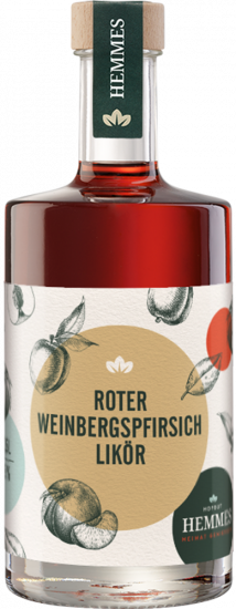 Roter Weinbergspfirsichlikör 0,5 L - Hofgut Hemmes