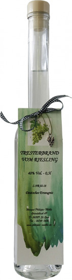 Tresterbrand vom Riesling 0,5 L - Weingut Philipps-Mühle