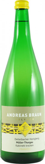 2025 Dettelbacher Honigberg Müller-Thurgau Kabinett trocken 1,0 L - Weingut Andreas Braun