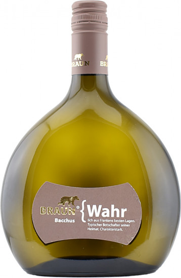 2025 { Wahr Bacchus feinherb - Familienweingut Braun