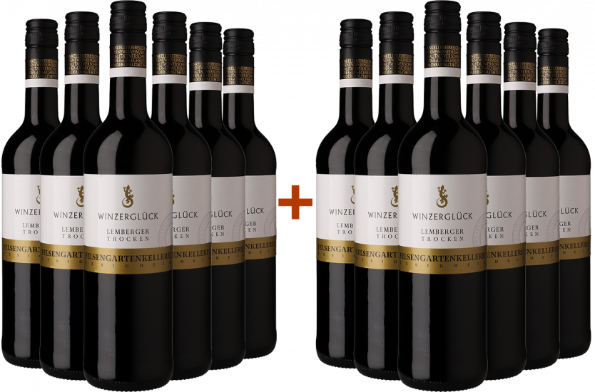 6+6 Paket Winzerglück Lemberger - Felsengartenkellerei Besigheim