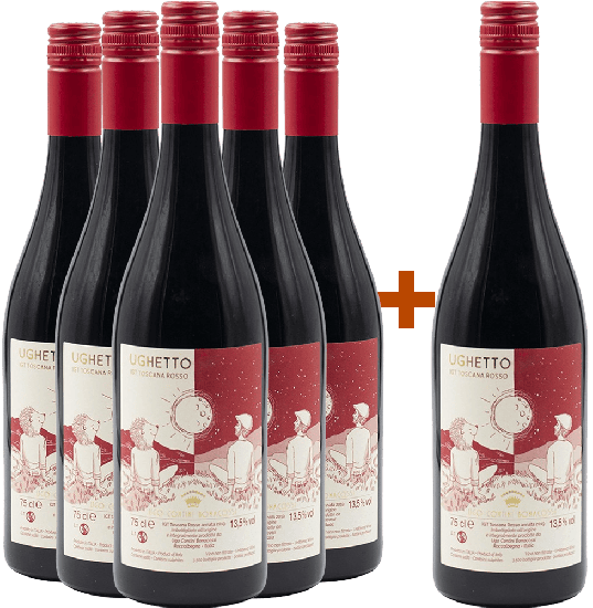 5+1 Paket Ughetto Toscana IGP Bio - Ugo Contini Bonacossi