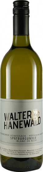 2017 Herxheimer Honigsack Spätbugunder Blanc de Noir lieblich - Weingut Walter Hanewald