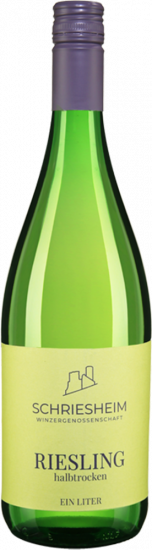 2023 Riesling halbtrocken 1,0 L - Winzergenossenschaft eG Schriesheim