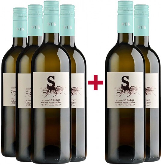 4+2 Gelber Muskateller Südsteiermark Paket - Weingut Hannes Sabathi