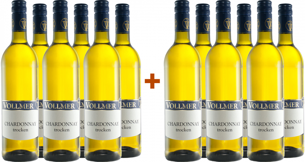 6+6 Paket Chardonnay trocken - Weingut Roland Vollmer