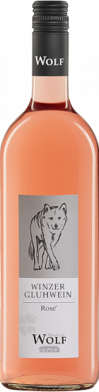 Winzer-Glühwein Rosé weniger gesüßt feinherb 1,0 L - Weingut Wolf