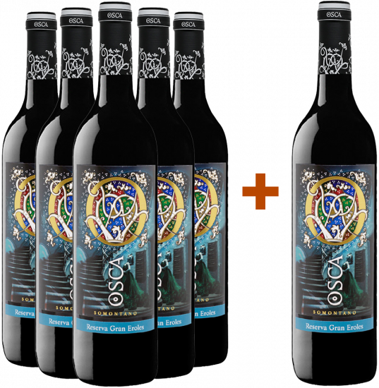 Aktionspaket 5+1 Bodegas Osca Reserva Somontano DO - Bodegas Osca